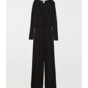 NWT Long Sleeve Wrap Jumpsuit with Pockets